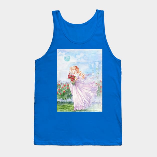 Princess Serenity with Roses Tank Top by eosofdawn